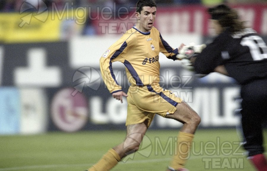 Partido de Liga 1ª División entre ATLÉTICO DE MADRID-DEPORTIVO DE LA CORUÑA, Madrid 2003.