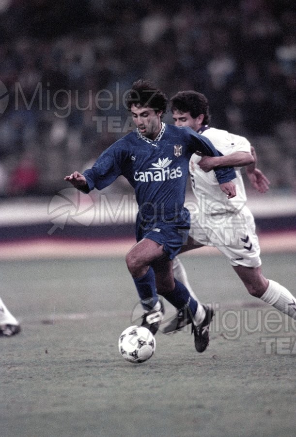 Partido de la Copa del Rey entre Real Madrid-Tenerife (Madrid) 1994.