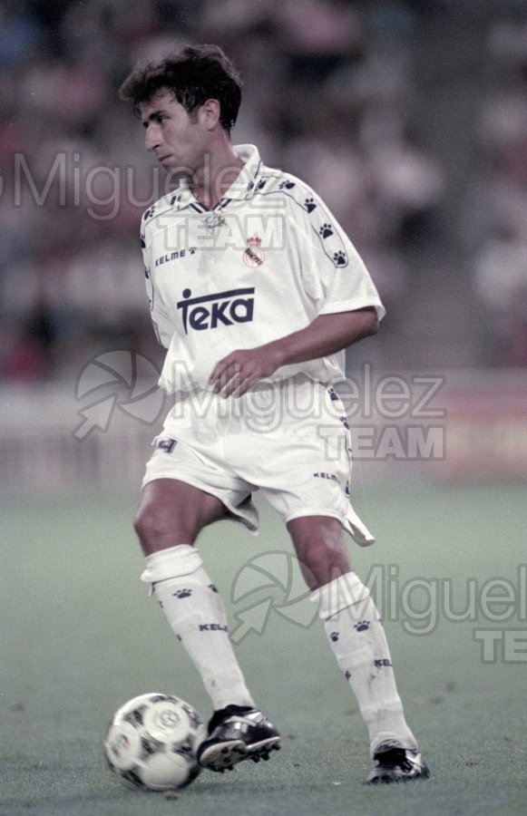 FUTBOL: Encuentro liga 1ª División entre REAL MADRID-ATHLETIC DE BILBAO en el estadio Santiago Bernabéu (Madrid). 1995