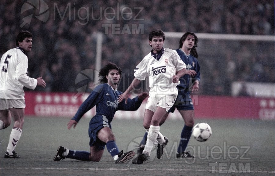 Partido de la Copa del Rey entre Real Madrid-Tenerife (Madrid) 1994.