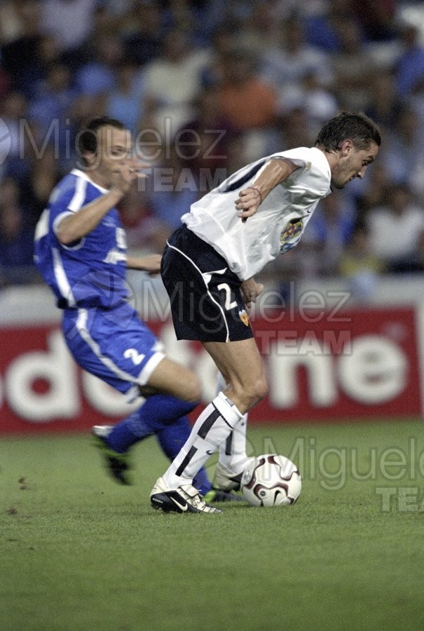 Partido de Liga 1ª División entre VALENCIA-RECREATIVO DE HUELVA, Valencia 2002.