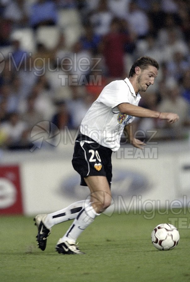 Partido de Liga 1ª División entre VALENCIA-RECREATIVO DE HUELVA, Valencia 2002.