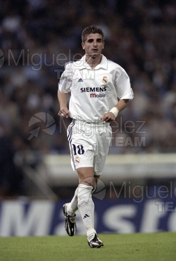 Partido de Champions League entre REAL MADRID-GENK (BÉLGICA) en el Santiago Bernabéu de Madrid. 2002