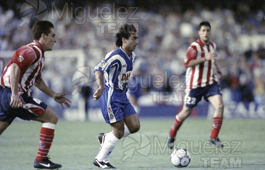 Final de la COPA DEL REY, celebrada entre el ESPANYOL-ATLÉTICO DE MADRID en el estadio de Mestalla de Valencia. 2000