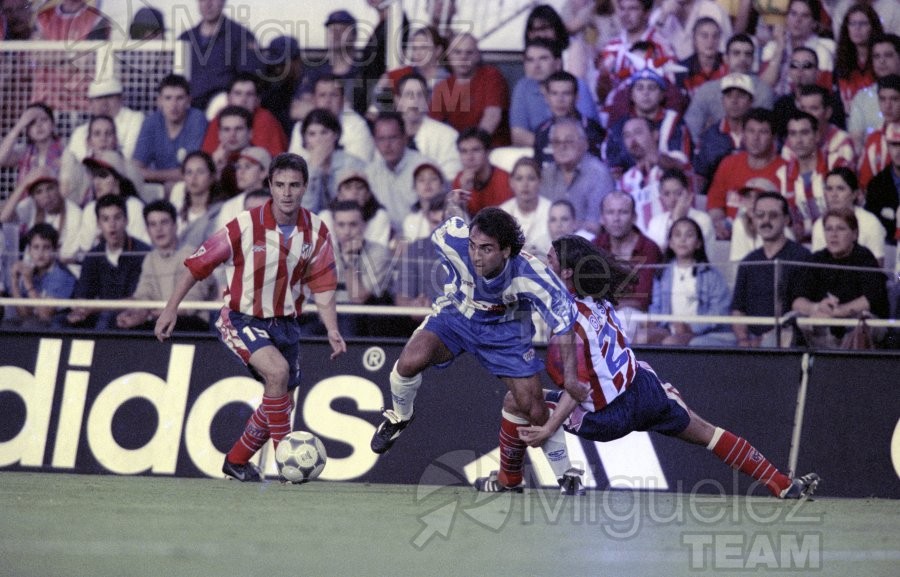 Final de la COPA DEL REY, celebrada entre el ESPANYOL-ATLÉTICO DE MADRID en el estadio de Mestalla de Valencia. 2000
