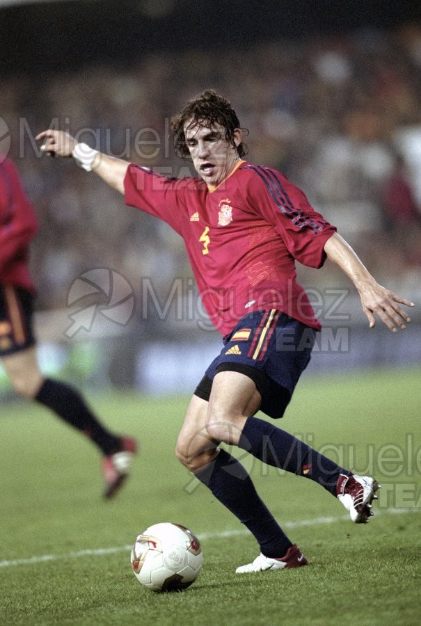 Partido Internacional de Clasificación para la Eurocopa de Portugal 2004 entre ESPAÑA-NORUEGA, Valencia 2003.