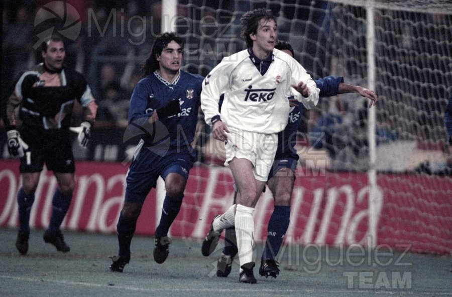Partido de la Copa del Rey entre Real Madrid-Tenerife (Madrid) 1994.