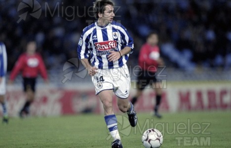 Partido de Liga 1ª División entre REAL SOCIEDAD-MALLORCA, San Sebastián 2002.