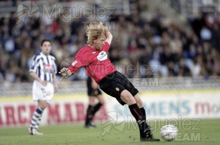 Partido de Liga 1ª División entre REAL SOCIEDAD-MALLORCA, San Sebastián 2002.