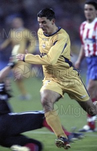 Partido de Liga 1ª División entre ATLÉTICO DE MADRID-DEPORTIVO DE LA CORUÑA, Madrid 2003.