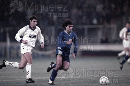 Partido de la Copa del Rey entre Real Madrid-Tenerife (Madrid) 1994.