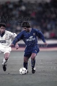 Partido de la Copa del Rey entre Real Madrid-Tenerife (Madrid) 1994.