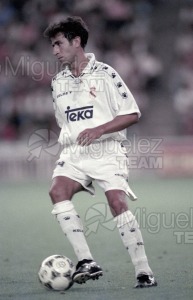 FUTBOL: Encuentro liga 1ª División entre REAL MADRID-ATHLETIC DE BILBAO en el estadio Santiago Bernabéu (Madrid). 1995