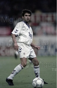 Partido de Liga 1ª División entre ATLÉTICO DE MADRID-REAL MADRID en el estadio Vicente Calderón (Madrid). 1993