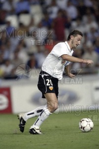 Partido de Liga 1ª División entre VALENCIA-RECREATIVO DE HUELVA, Valencia 2002.