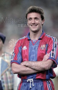 Trofeo Joan Gamper y presentación del BARCELONA, en el estadio Olímpico de MONTJUIC (Barcelona). 1996