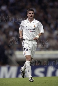 Partido de Champions League entre REAL MADRID-GENK (BÉLGICA) en el Santiago Bernabéu de Madrid. 2002