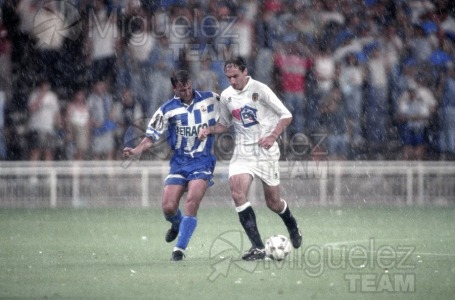 Final de la COPA DEL REY entre DEPORTIVO DE LA CORUÑA-VALENCIA en el estadio Santiago Bernabéu (Madrid). 1995