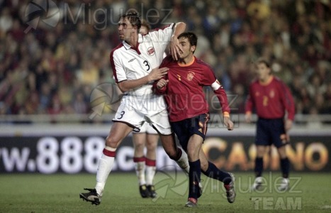 Partido Internacional de Clasificación para la Eurocopa de Portugal 2004 entre ESPAÑA-NORUEGA, Valencia 2003.