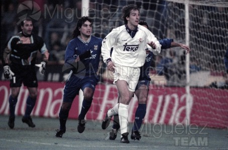 Partido de la Copa del Rey entre Real Madrid-Tenerife (Madrid) 1994.