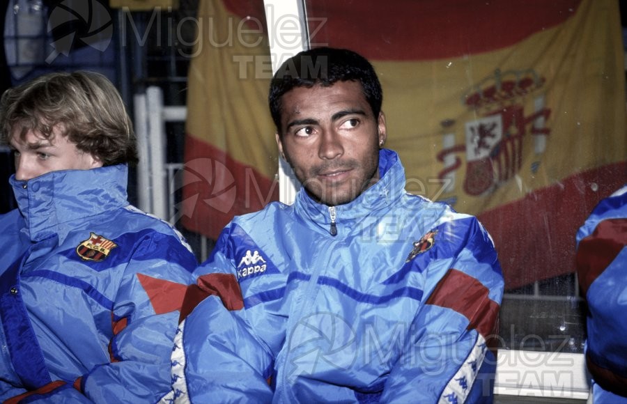 Partido de Liga 1ª División entre REAL MADRID-BARCELONA en el estadio Santiago Bernabéu de Madrid. 1995