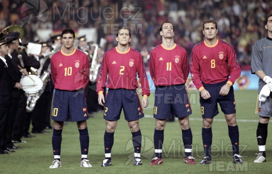 Partido Internacional de Clasificación para la Eurocopa de Portugal 2004 entre ESPAÑA-NORUEGA, Valencia 2003.