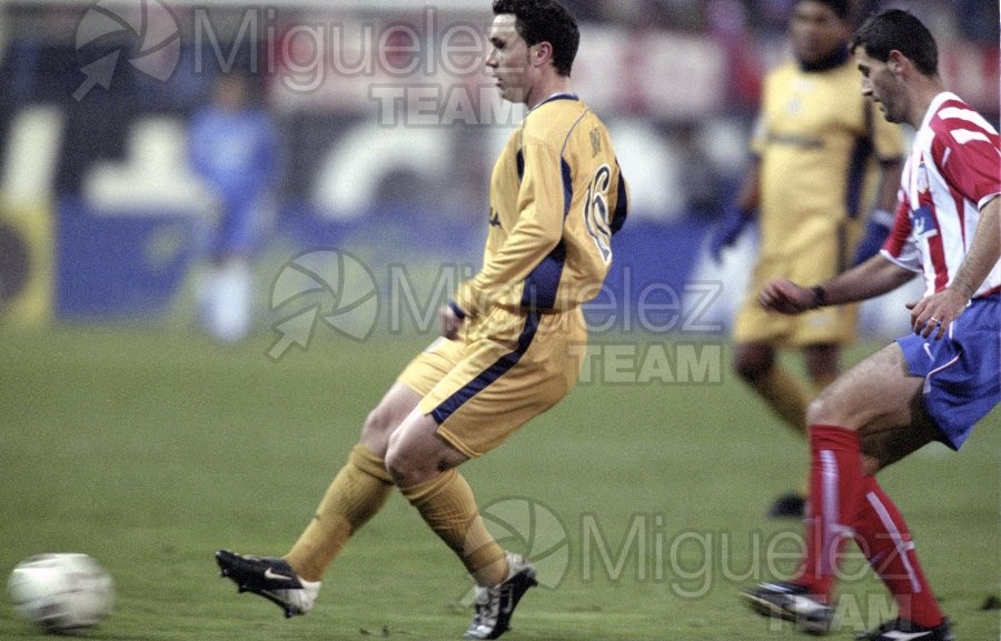 Partido de Liga 1ª División entre ATLÉTICO DE MADRID-DEPORTIVO DE LA CORUÑA, Madrid 2003.