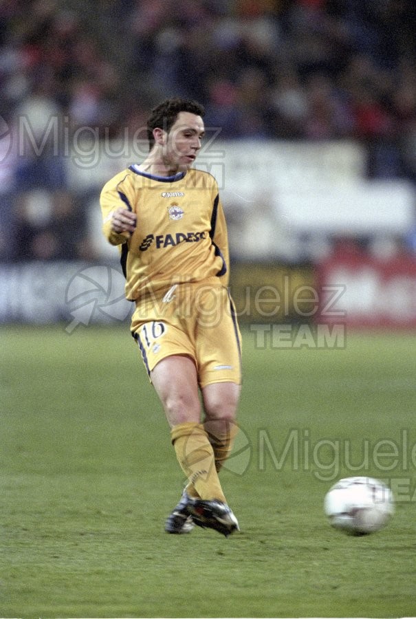Partido de Liga 1ª División entre ATLÉTICO DE MADRID-DEPORTIVO DE LA CORUÑA, Madrid 2003.