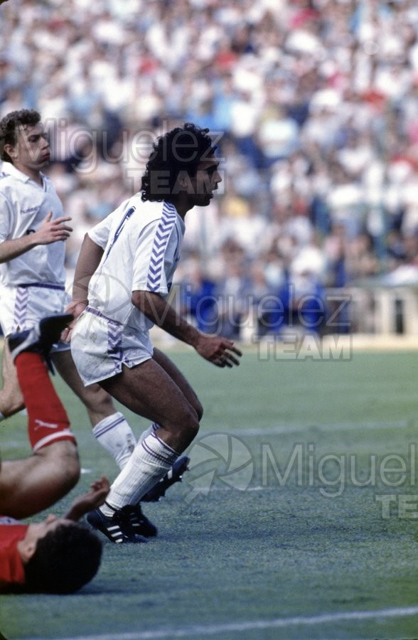 Partido de Liga Primera División Real Madrid-Sevilla Temporada 1988-1989.
