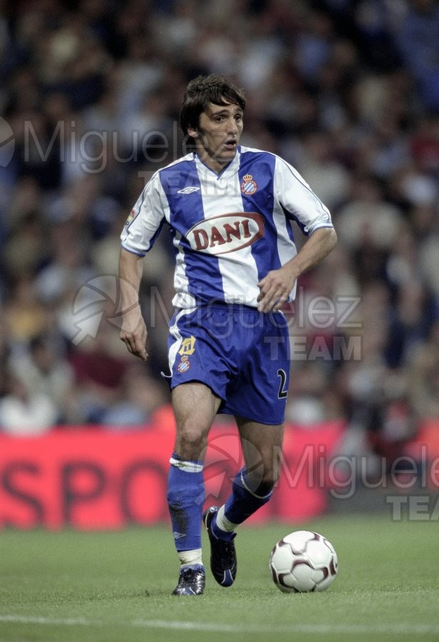 Partido de Liga 1ª División entre REAL MADRID-ESPANYOL, Madrid 2003.