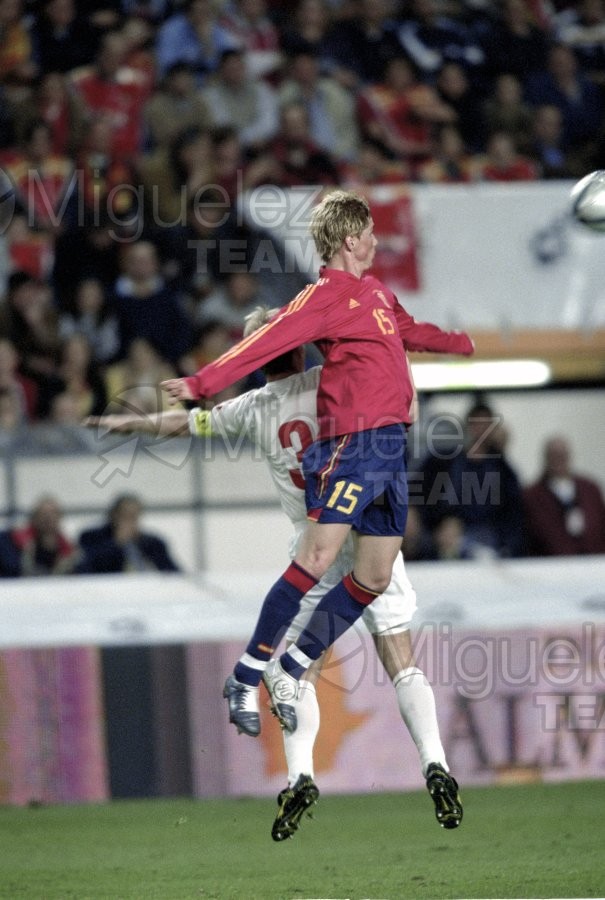 Partido amistoso entre ESPAÑA-DINAMARCA, Gijón 2004.