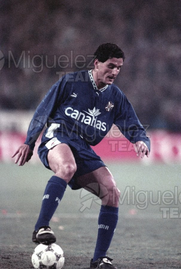 Partido de la Copa del Rey entre Real Madrid-Tenerife (Madrid) 1994.