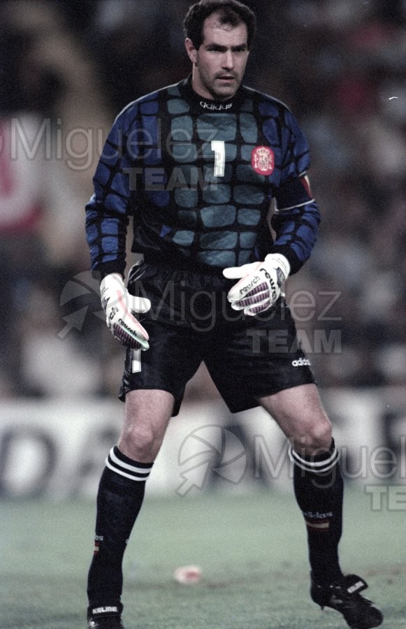 Partido amistoso entre ESPAÑA-CROACIA, en el Campo Luis Casanova de Valencia. 1994