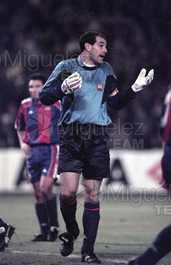 Partido de Liga 1ª División entre REAL MADRID-BARCELONA en el Campo del Madrid. 1993
