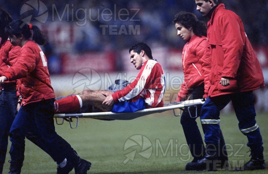 Encuentro de Liga 1ª División entre ATLÉTICO DE MADRID-ATHLETIC DE BILBAO, Madrid. 1994 