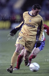 Partido de Liga 1ª División entre ATLÉTICO DE MADRID-DEPORTIVO DE LA CORUÑA, Madrid 2003.