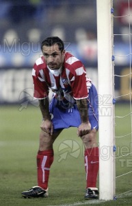 Partido de Liga 1ª División entre ATLÉTICO DE MADRID-DEPORTIVO DE LA CORUÑA, Madrid 2003.