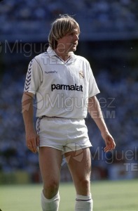 Partido de Liga Primera División Real Madrid-Sevilla Temporada 1988-1989.