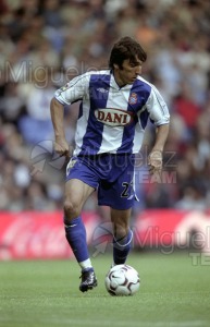 Partido de Liga 1ª División entre REAL MADRID-ESPANYOL, Madrid 2003.