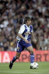 Partido de Liga 1ª División entre REAL MADRID-ESPANYOL, Madrid 2003.