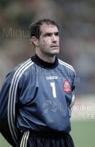 Partido de Clasificación para el Mundíal de FRANCIA 1998, entre ESPAÑA-ISLAS FEROE (Gijón) 1997