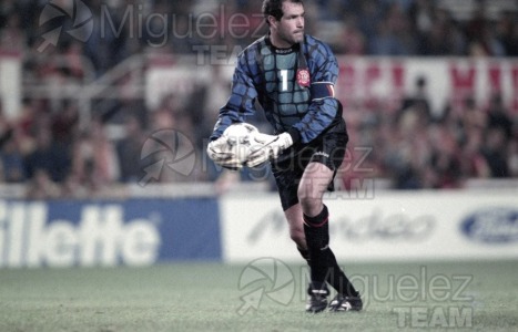 Encuentro Internacional entre ESPAÑA-DINAMARCA en el Campo del Sevilla, RAMÓN SÁNCHEZ PIZJUÁN. 1994