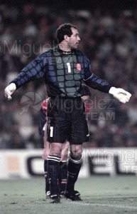 Partido amistoso entre ESPAÑA-CROACIA, en el Campo Luis Casanova de Valencia. 1994