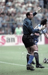 Encuentro amistoso entre VALENCIA-SELECCION DE BRASIL en el estadio MESTALLA de Valencia. 1995