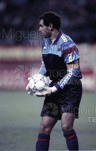 Final de la SUPERCOPA partido entre el ATLÉTICO DE MADRID-BARCELONA en el Vicente Calderón (Madrid) 1992