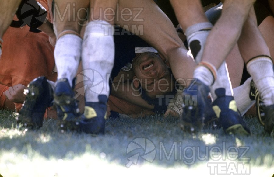 Partido internacional de Rugby entre HOLANDA - BELGICA  (Madrid) 1989.