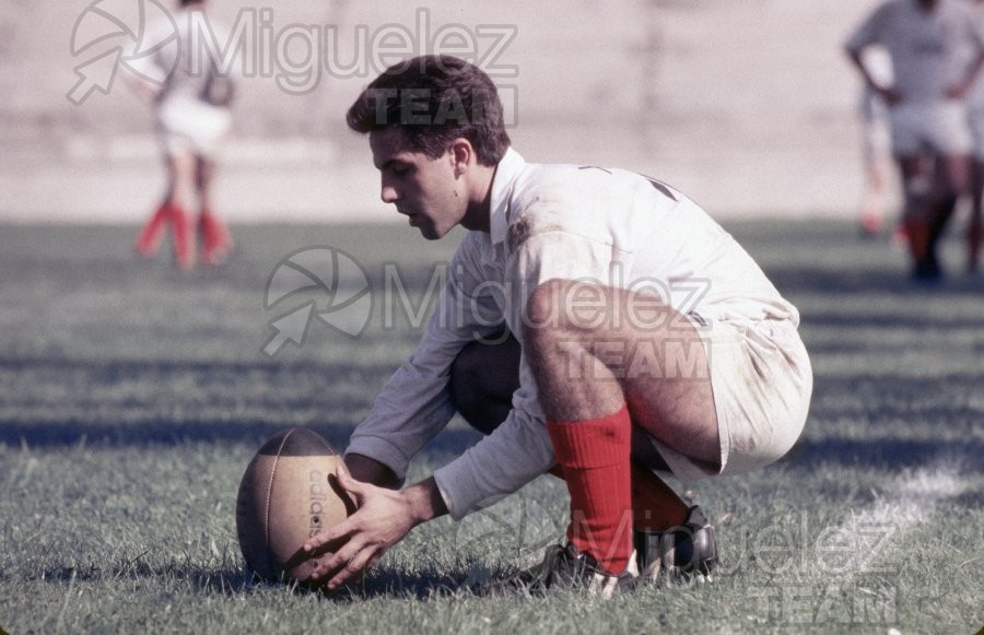 Partido de Rugby, Liga Nacional División de Honor. Equipos Arquitectura - RC Cornella (Madrid) 1988.