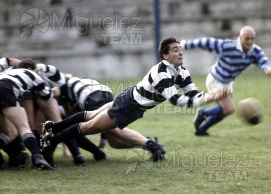 Partido de Rugby, Liga Nacional División de Honor. Equipos Cisneros - Salvador (Madrid) 1988.
