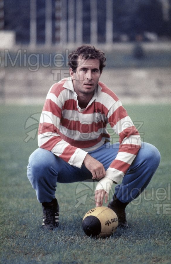Paco MENDEZ, jugador de rugby del Cisneros (Madrid) 1988.