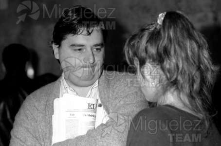 Regreso de la expedición de Gimnasia a los JJOO de Seúl-1988. Aeropuerto de Barajas (Madrid).